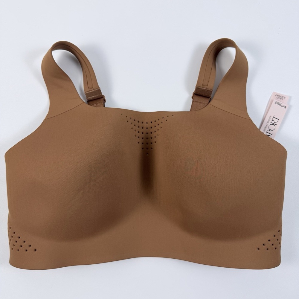 Victoria's Secret VSX Featherweight Max High Impact Sports Bra Tan-Brown 36B NWT